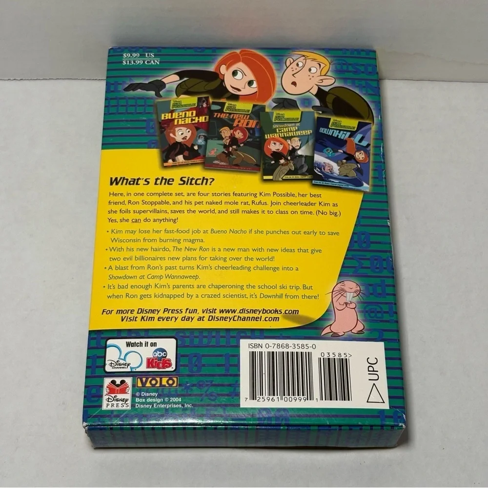 Disney Channel Kim Possible Junior Novel Box Set Books 1-4